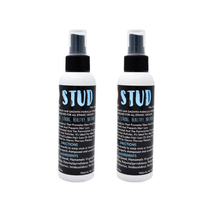 2 x Stud Hair Growth Spray Men.