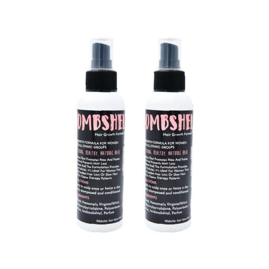 2 x Bombshell Hair Growth Spray Women.