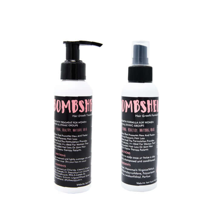 Bombshell Hair Growth Treatment & Spray for Women.