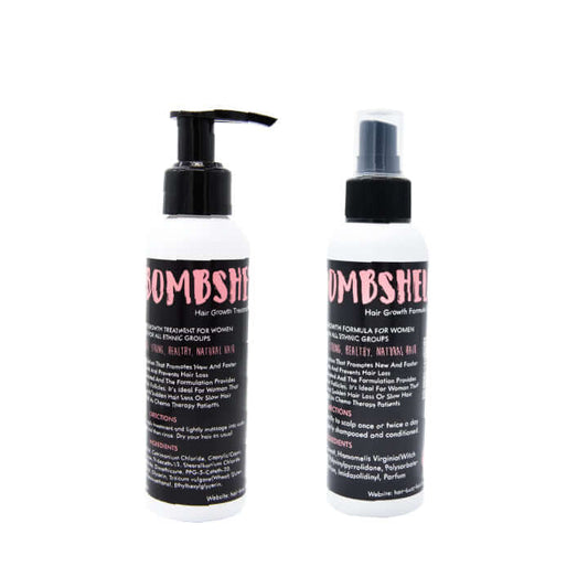 Bombshell Hair Growth Treatment & Spray for Women.